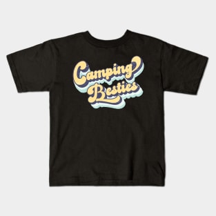 Retro Camping Besties Camping Lover Camper Gift Kids T-Shirt